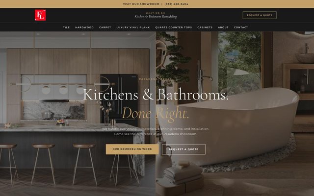 Floor Land Pasadena website — built and ranked by FPR Networks