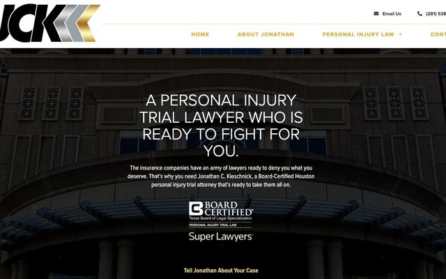 JCK Law website — built and ranked by FPR Networks