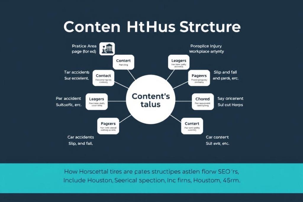 Content hub structure example for SEO for law firms