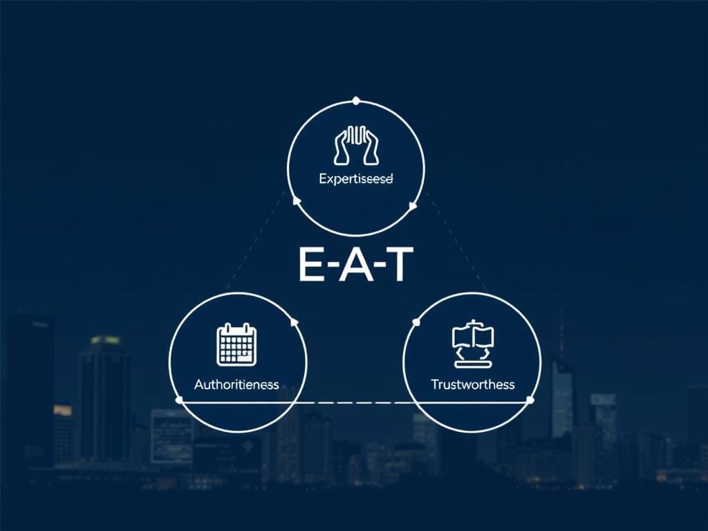 E-A-T principles diagram for SEO for law firms