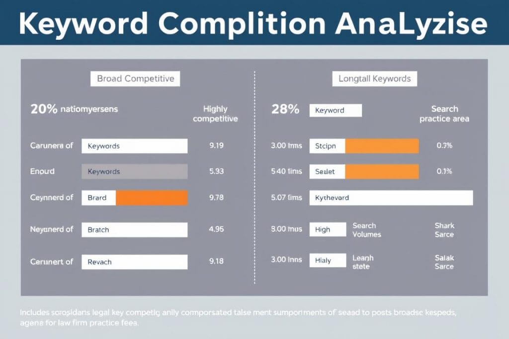 Keyword competition analysis for SEO for law firms