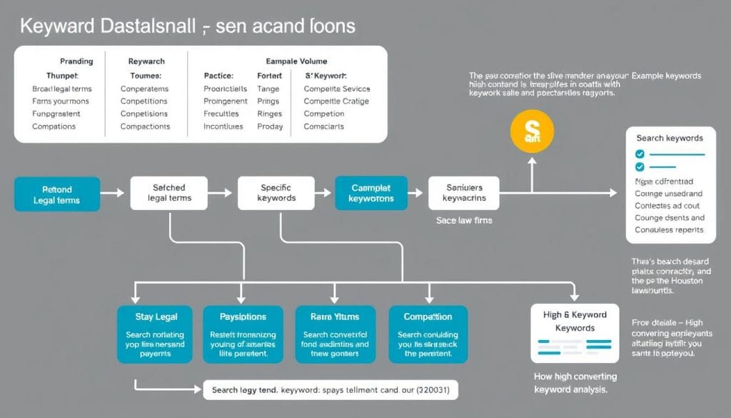 Keyword research process for SEO for law firms