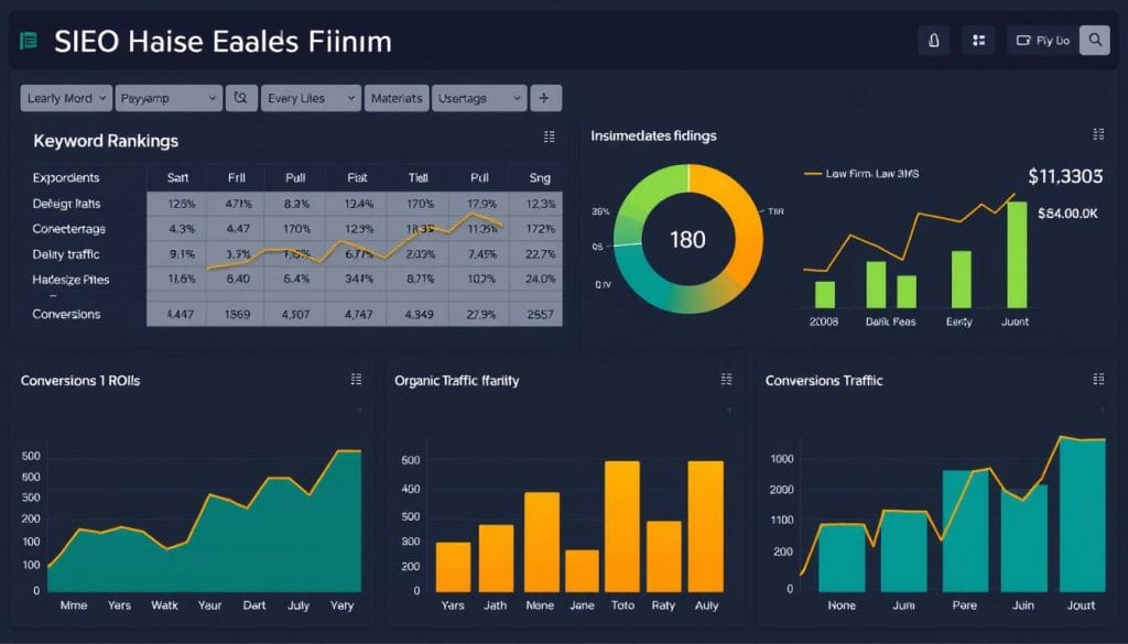 SEO reporting dashboard for law firms