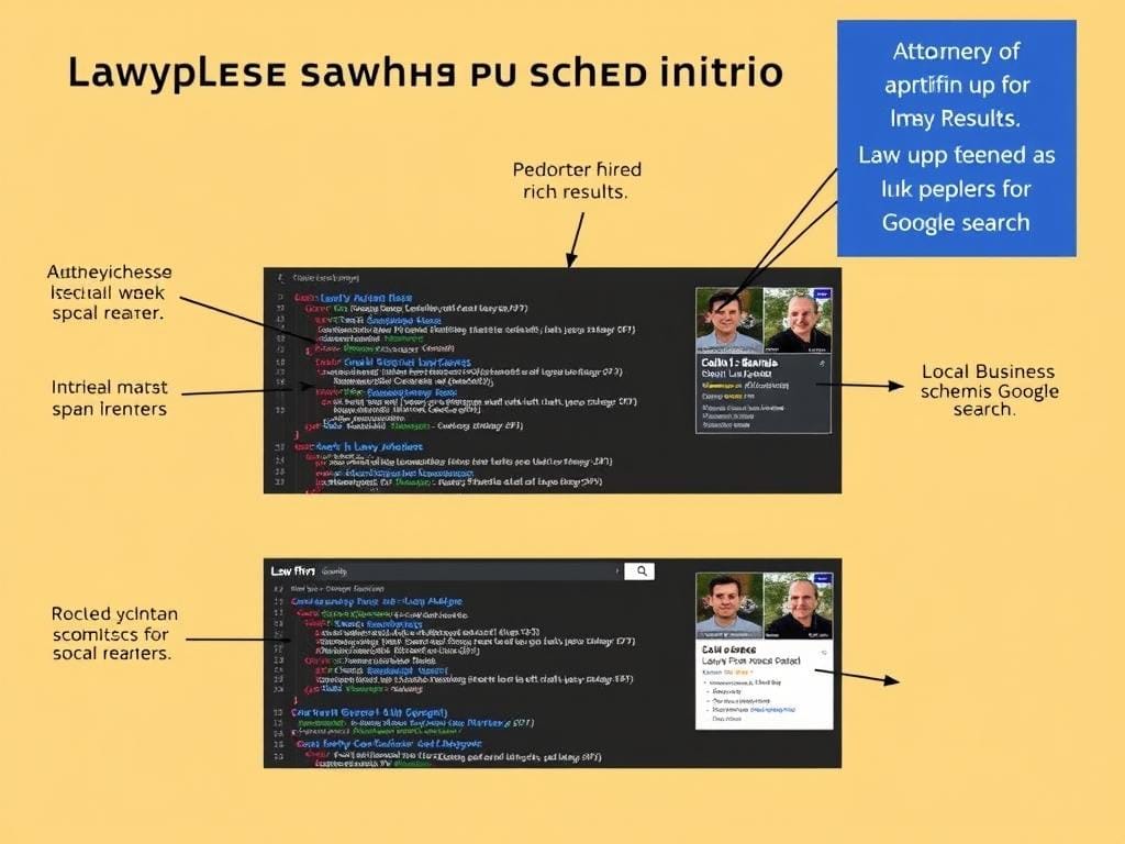 Schema markup example for SEO for law firms