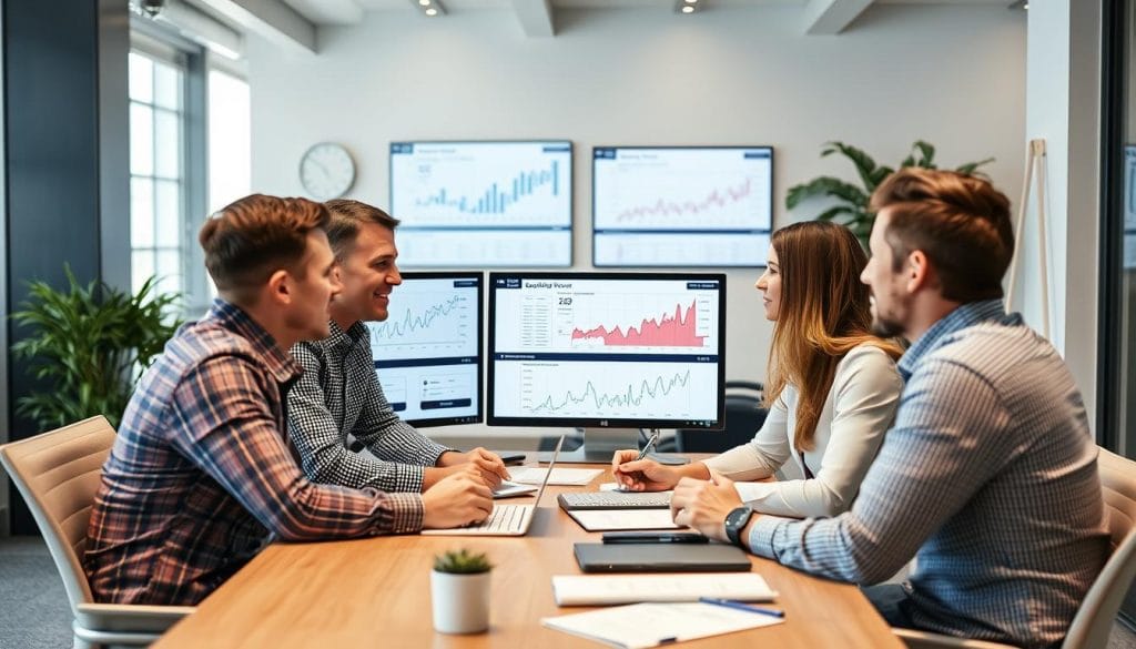 SEO strategy meeting with Texas business owners