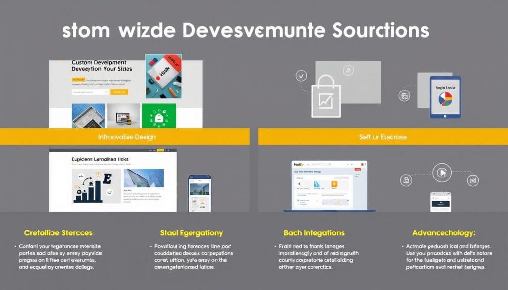 Custom website development solutions image
