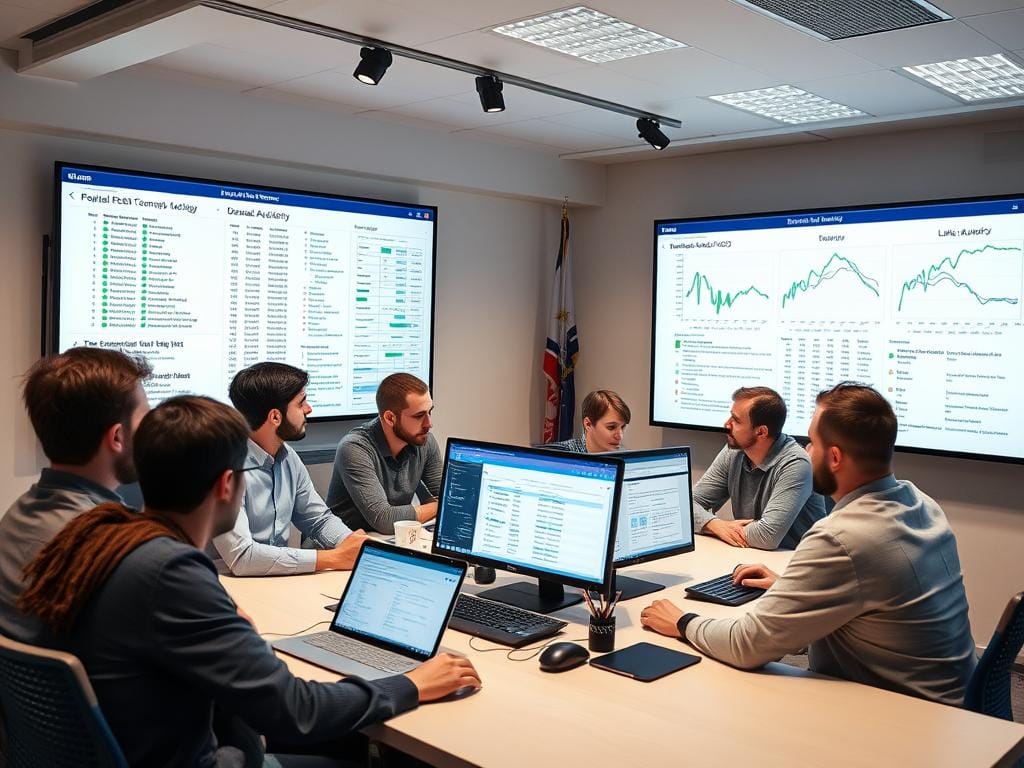 Link building strategy session with SEO professionals analyzing backlink profiles Link building strategy session with SEO professionals analyzing backlink profiles